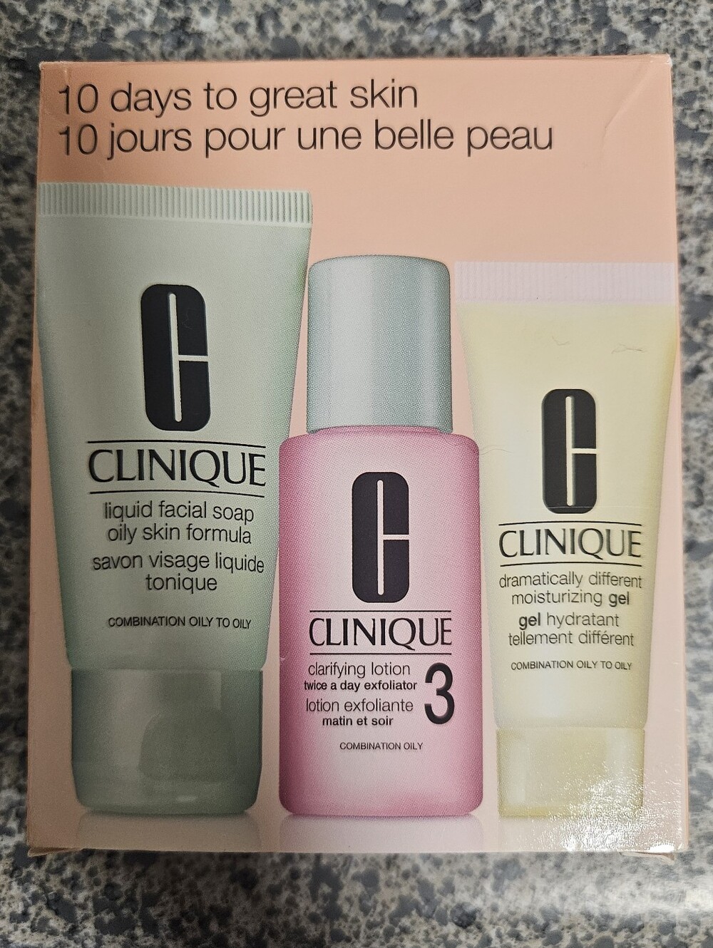 NWT Clinique 10 Days To Great Skin Set